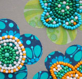 floral design with beads