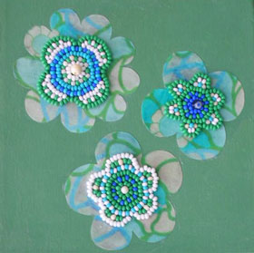 large beaded picture