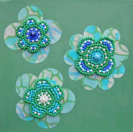 large beaded picture