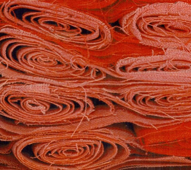 rose fabric close up